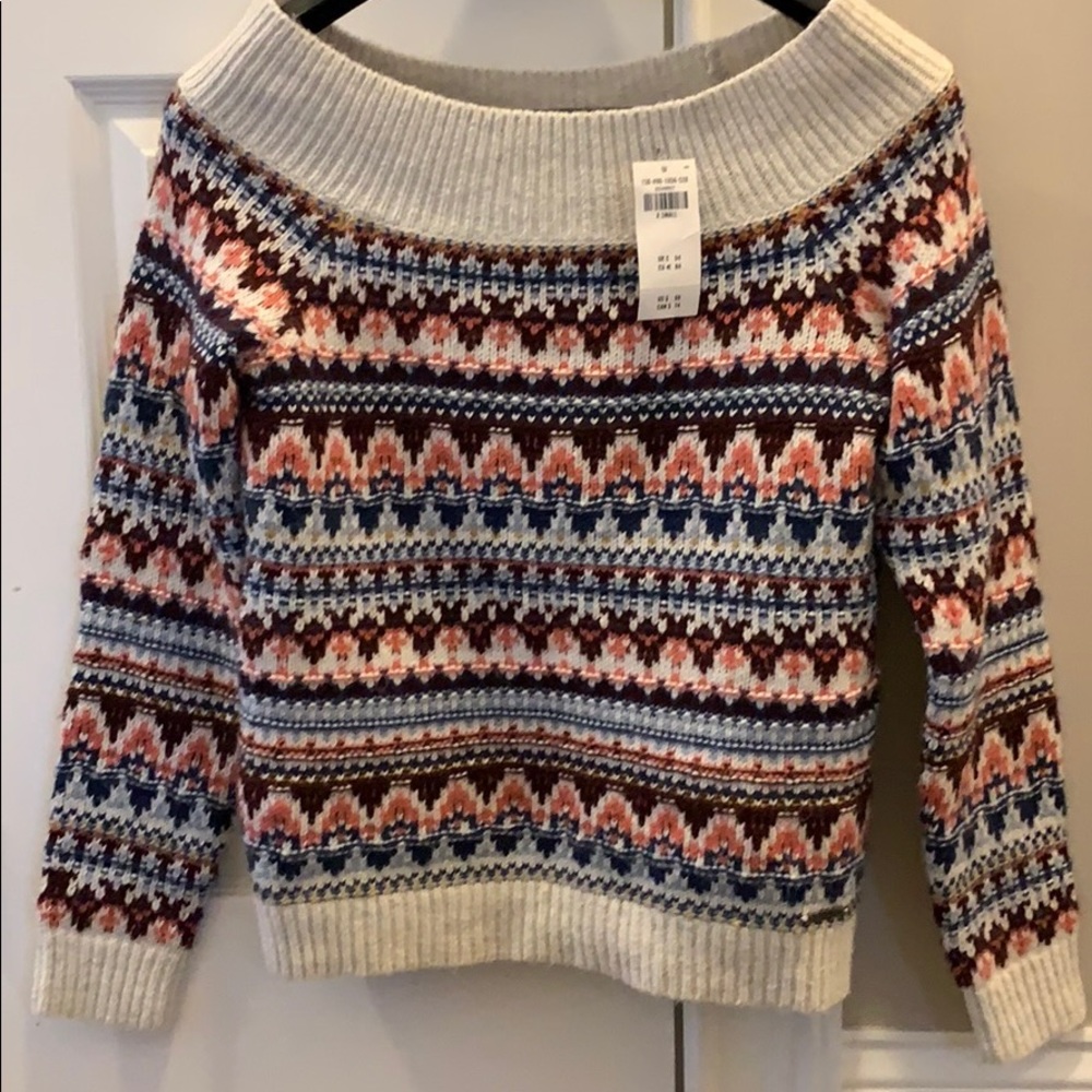 Off the shoulder sweater